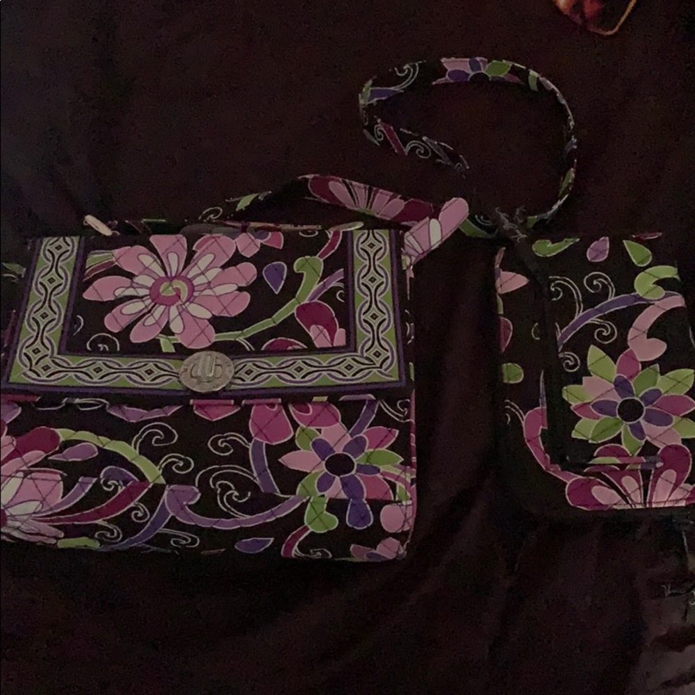 Vera Bradley purse and matching wallet